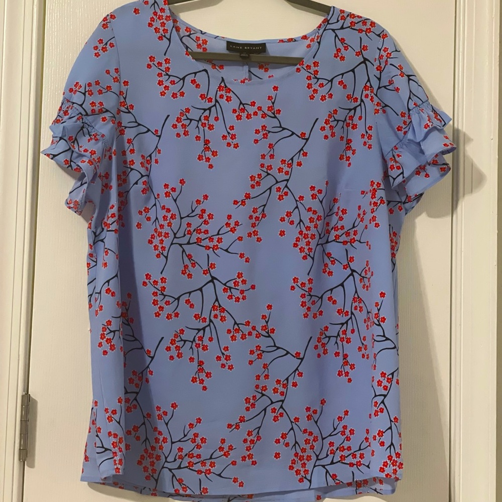 Lane Bryant Ruffle Sleeve Blouse